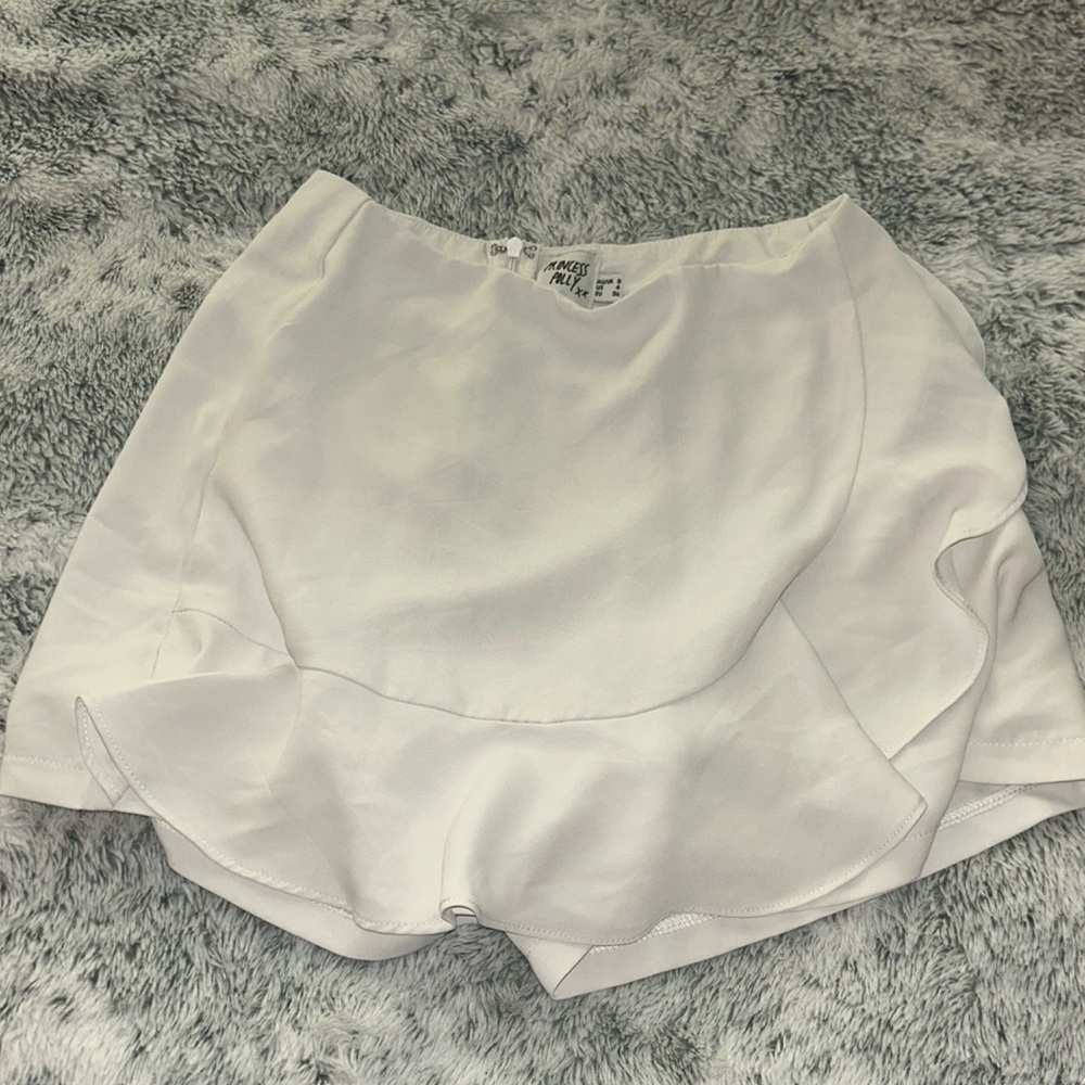Princess Polly Lorca White Skort with Zipper - NWOT Summer Style European
